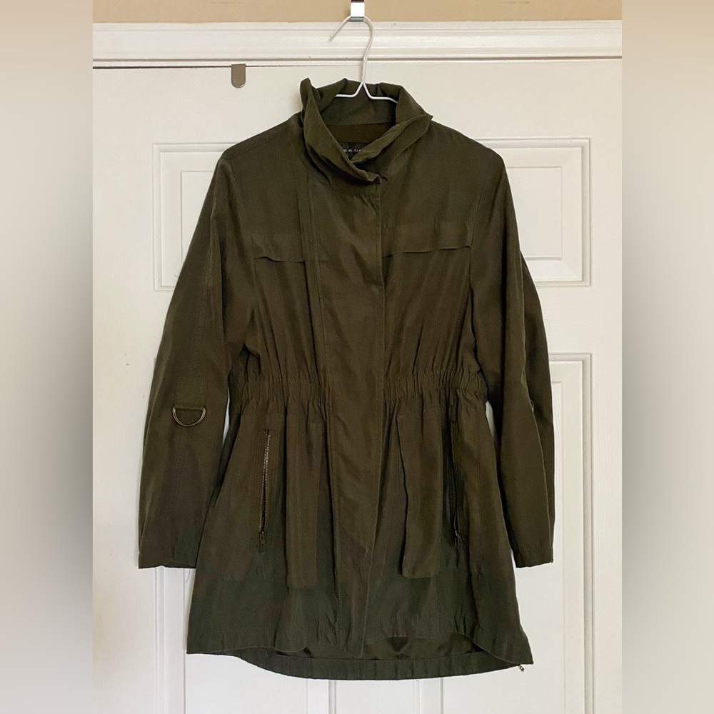Lightweight Olive Overcoat